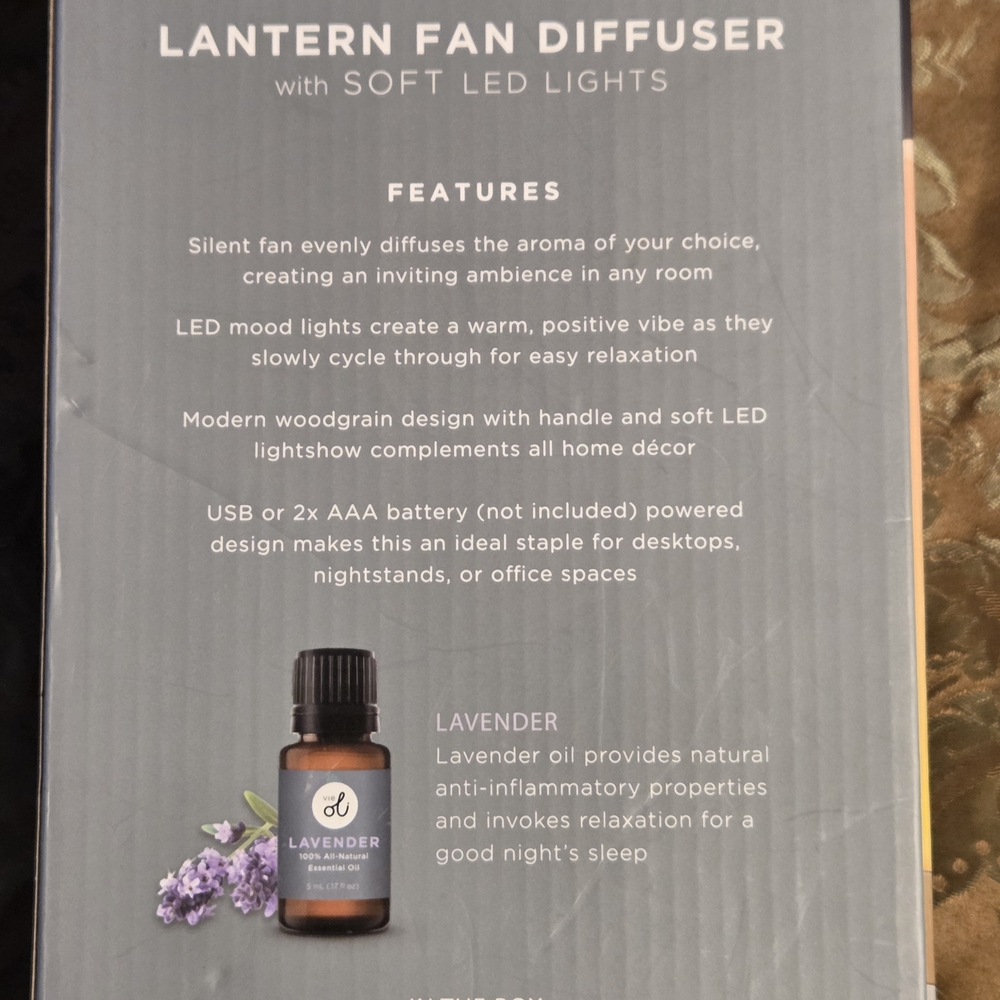 Color-Changing LED Lantern Fan Diffuser - Picture 3 of 3